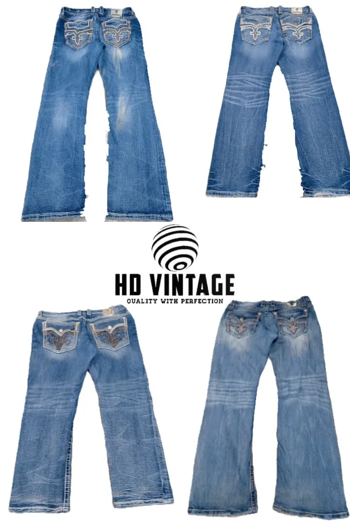 HD383 Men Rock Revival Jeans - 21 pcs