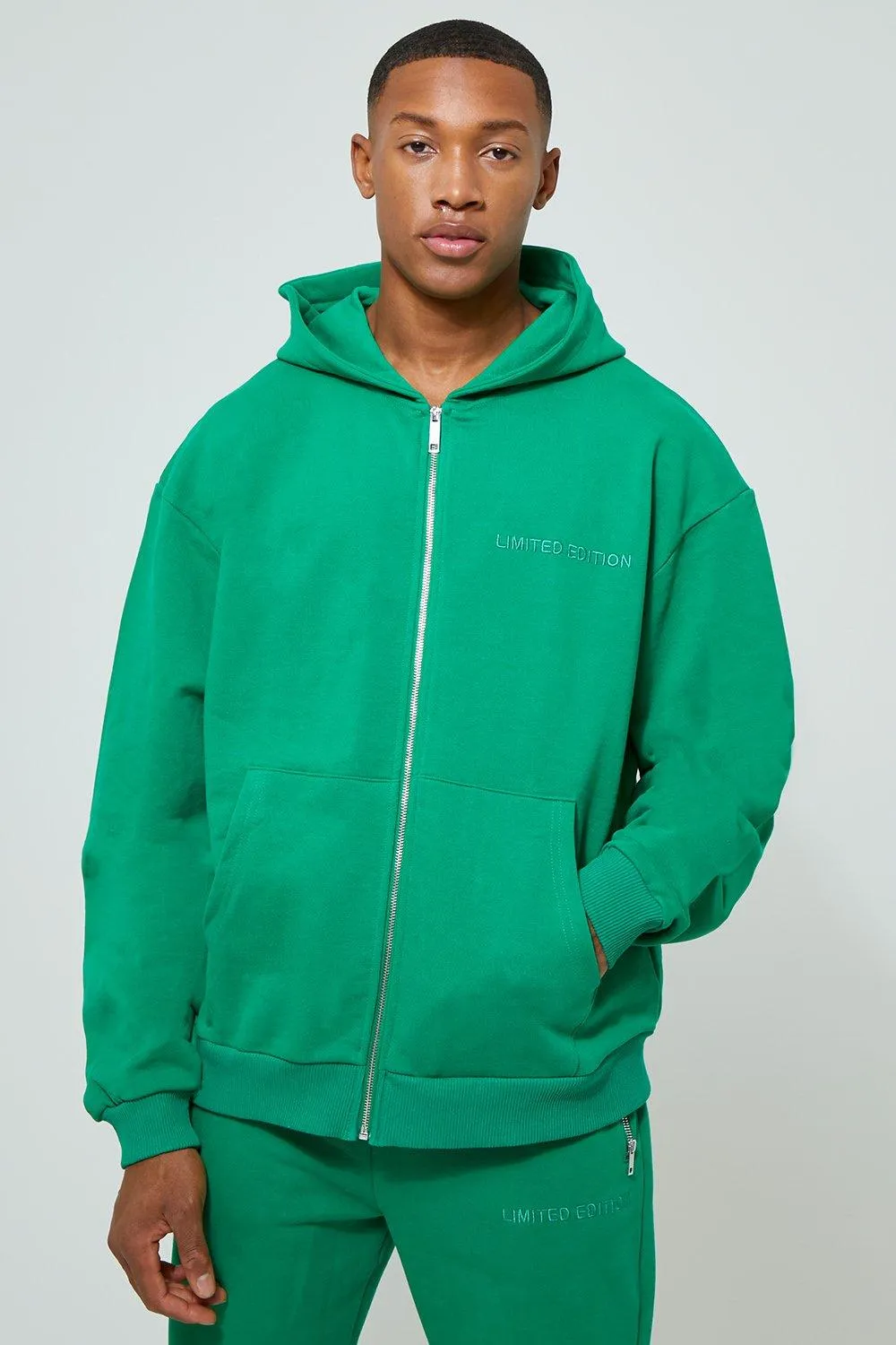 Heavyweight Loopback Zip Through Hoodie