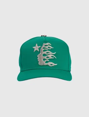 HELLSTAR RHINESTONE SNAPBACK GREEN   GREEN