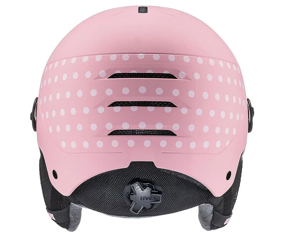 helmet Uvex Rocket JR Visor - Pink Confetti Matt - girl´s