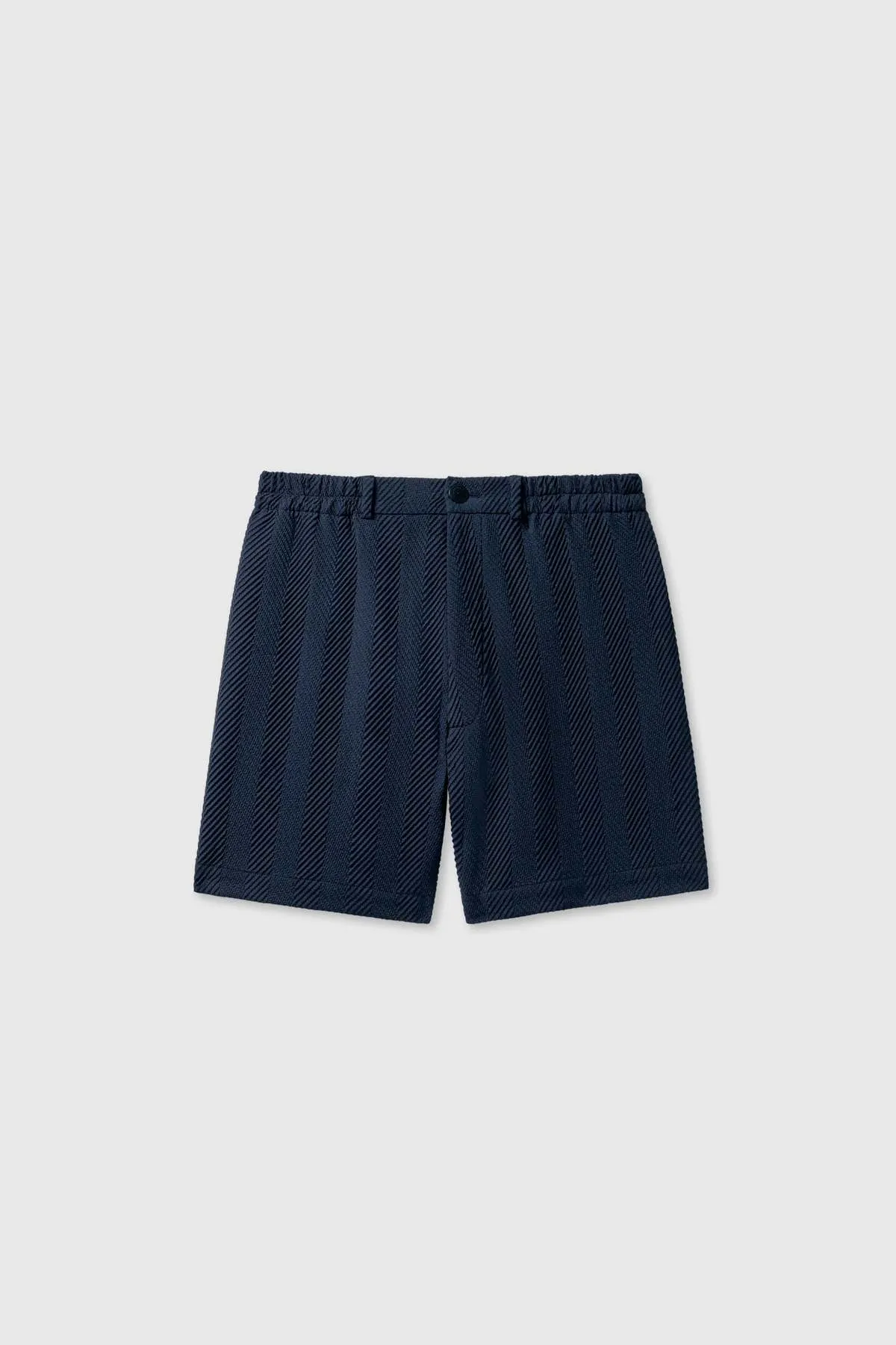 Herringbone Shorts - Navy