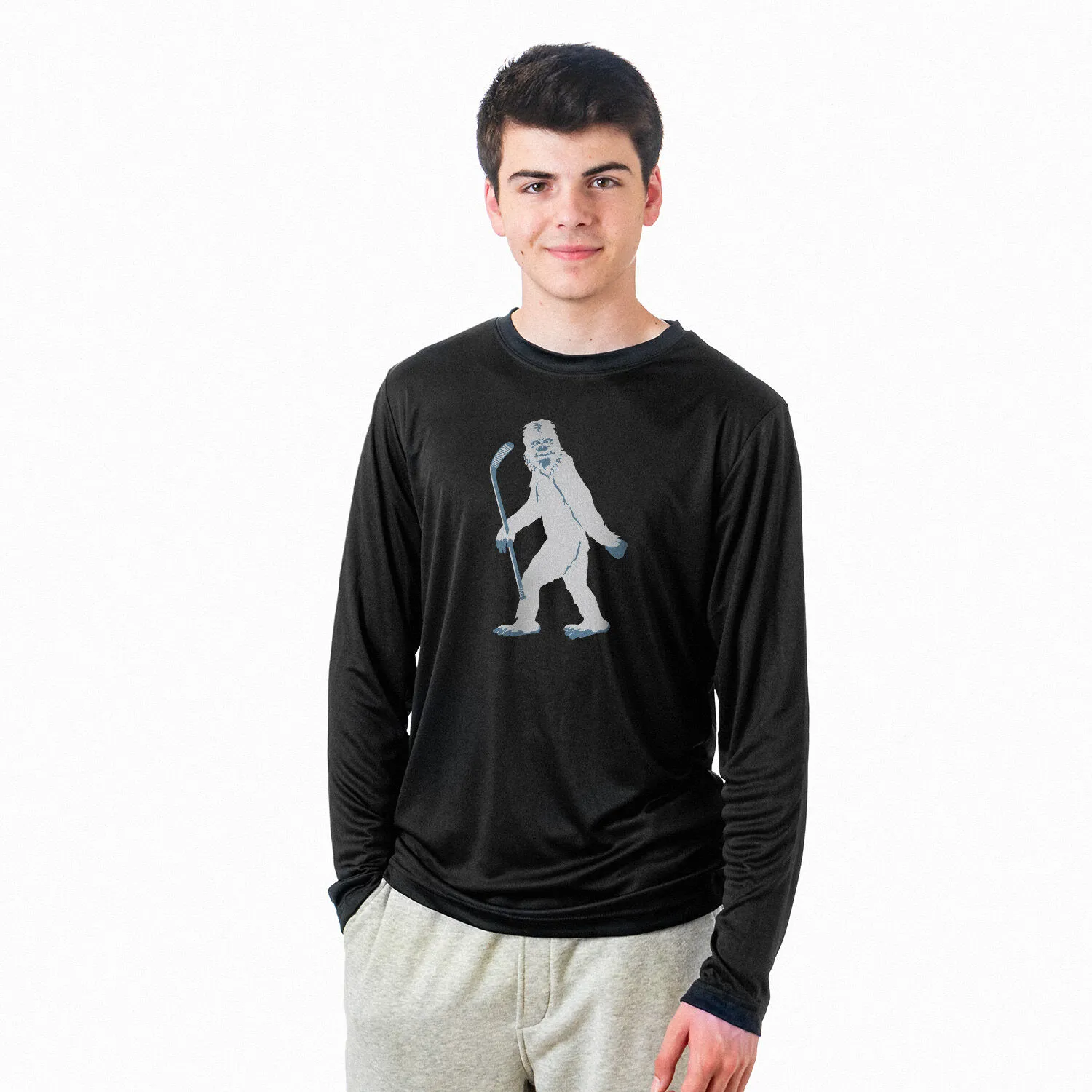 Hockey Long Sleeve Tech Tee - Yeti 