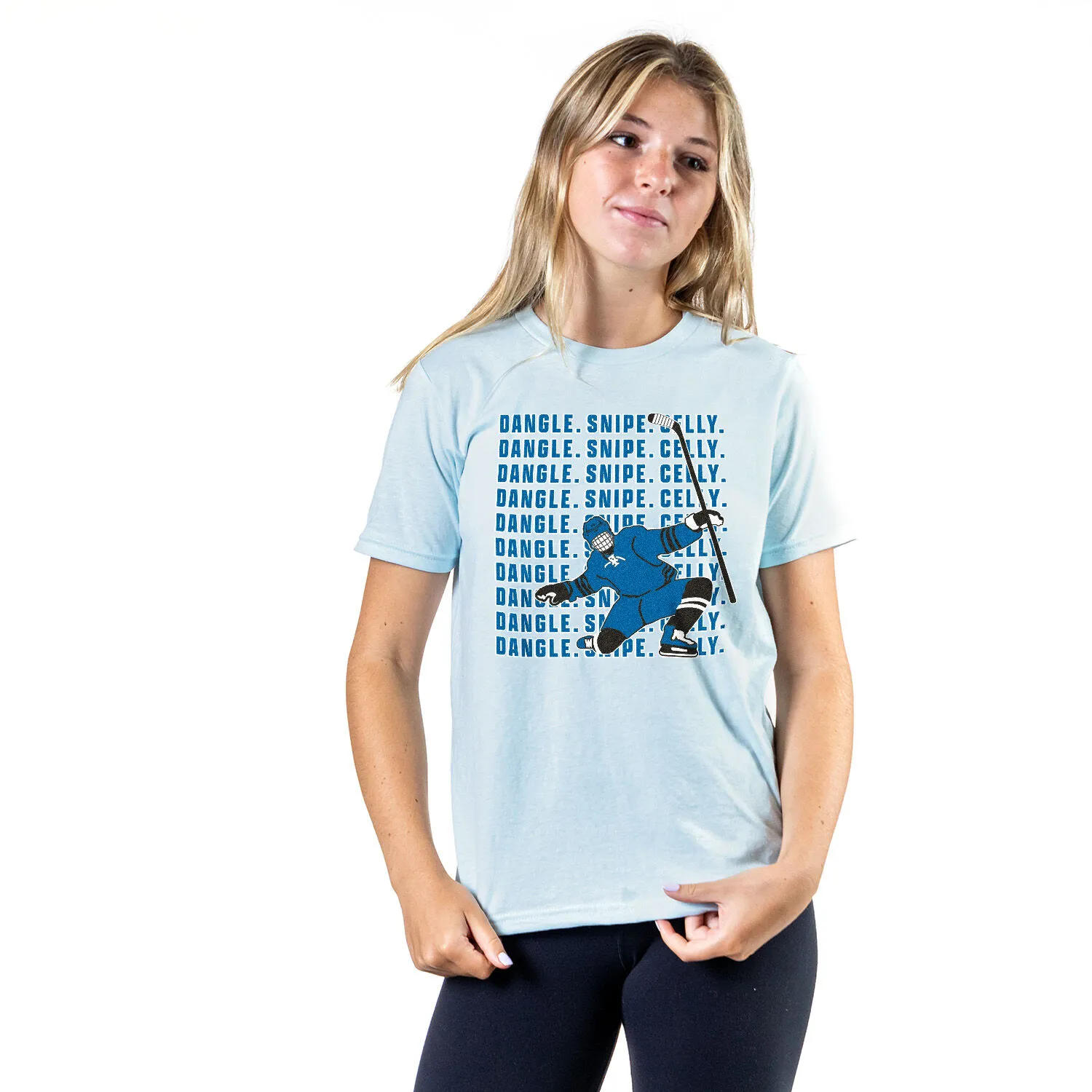 Hockey Short Sleeve T-Shirt - Dangle Snipe Celly Player 