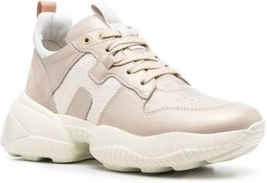 Hogan chunky-sole lace-up sneakers Neutrals