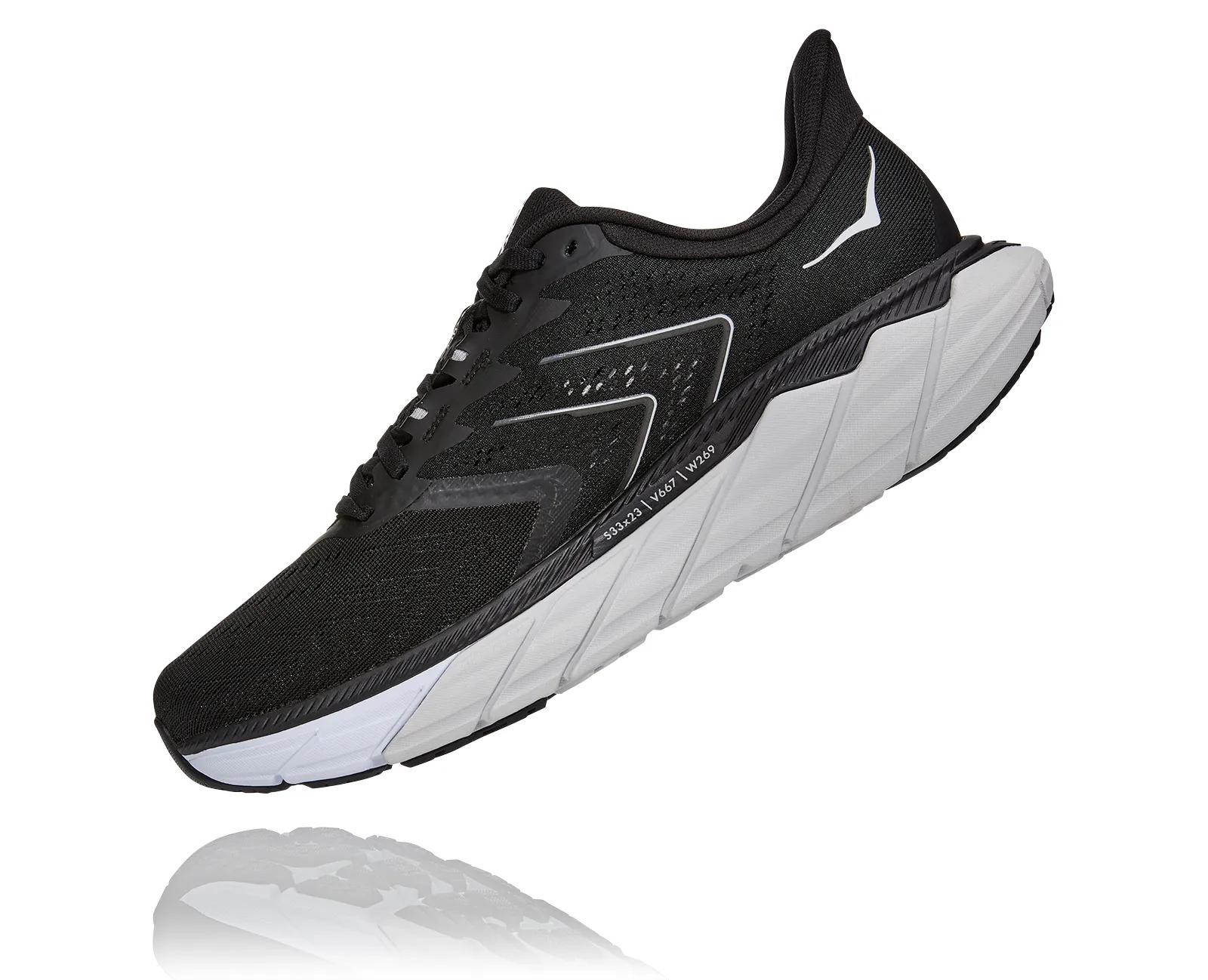 Hoka Mens Arahi 5 **Medium Width**- Black/White