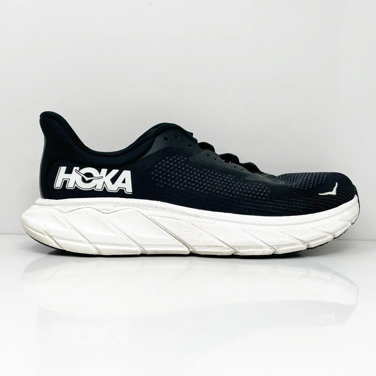 Hoka One One Mens Arahi 7 1147850 BWHT Black Running Shoes Sneakers Size 11 D