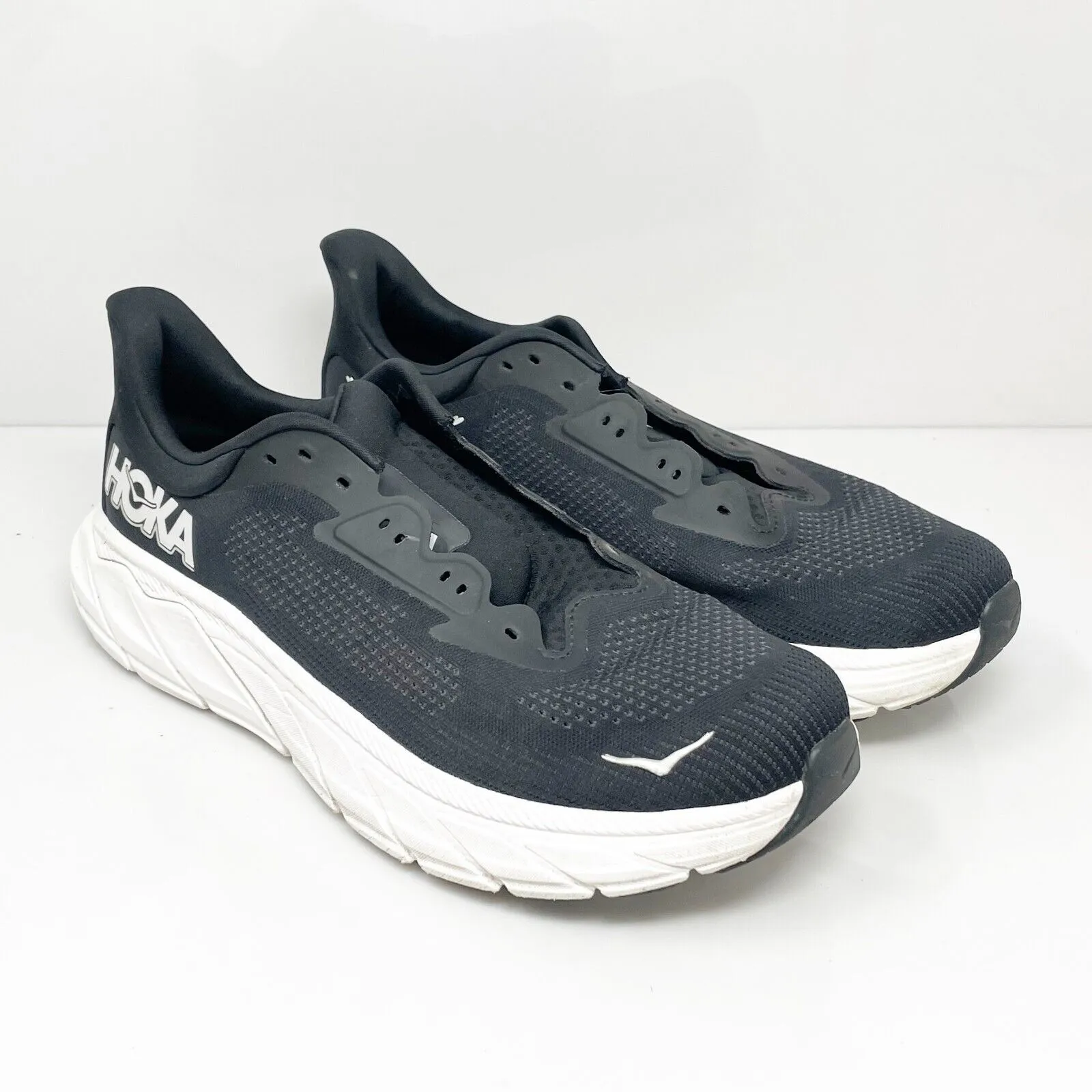 Hoka One One Mens Arahi 7 1147850 BWHT Black Running Shoes Sneakers Size 11 D