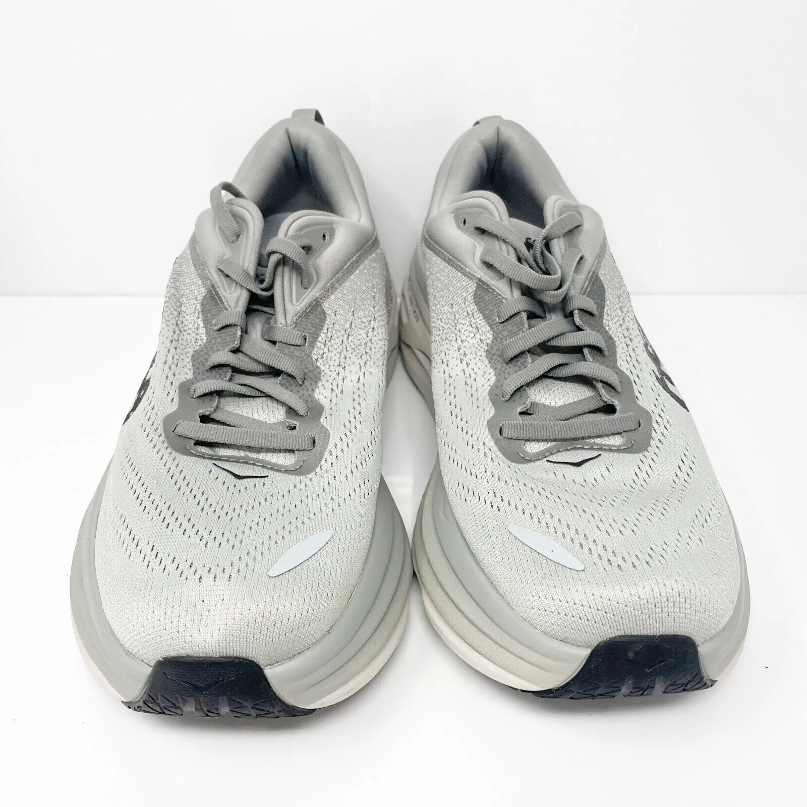 Hoka One One Mens Bondi 8 1123202 SHMS Gray Running Shoes Sneakers Size 10.5 D