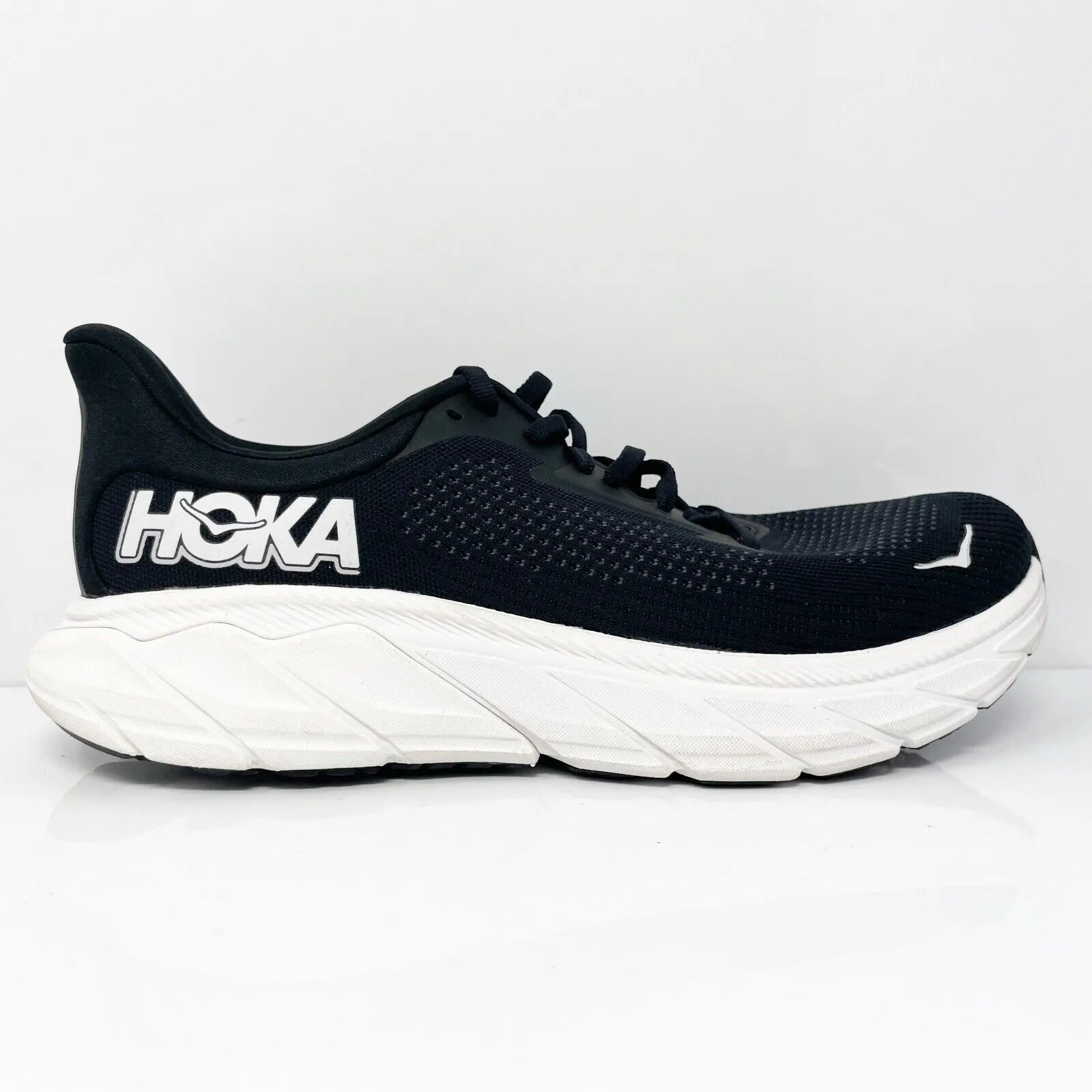 Hoka One One Womens Arahi 7 1147851 BWHT Black Running Shoes Sneakers Size 10 B