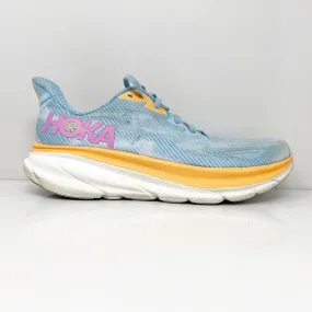 Hoka One One Womens Clifton 9 1127896 ABIW Blue Running Shoes Sneakers Size 10 B