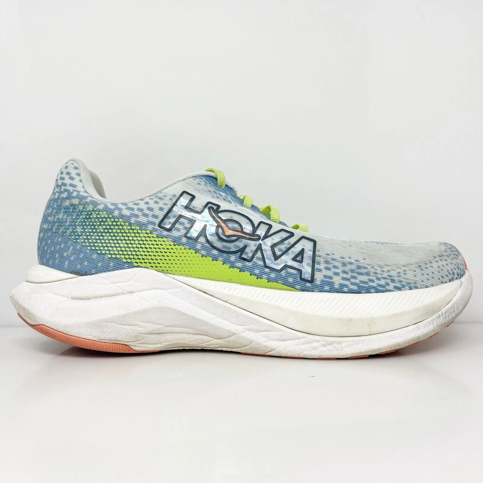 Hoka One One Womens Mach X 1141451 DLL Gray Running Shoes Sneakers Size 9.5 B