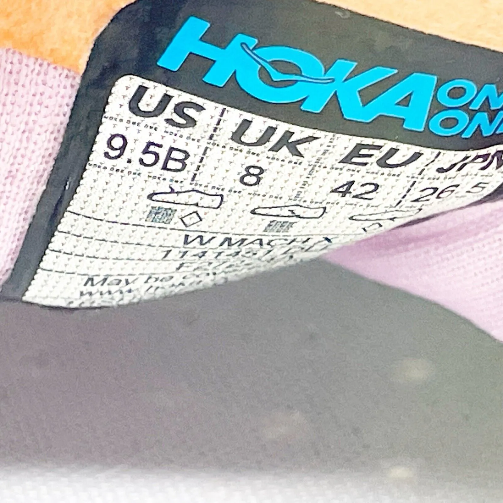 Hoka One One Womens Mach X 1141451 DLL Gray Running Shoes Sneakers Size 9.5 B