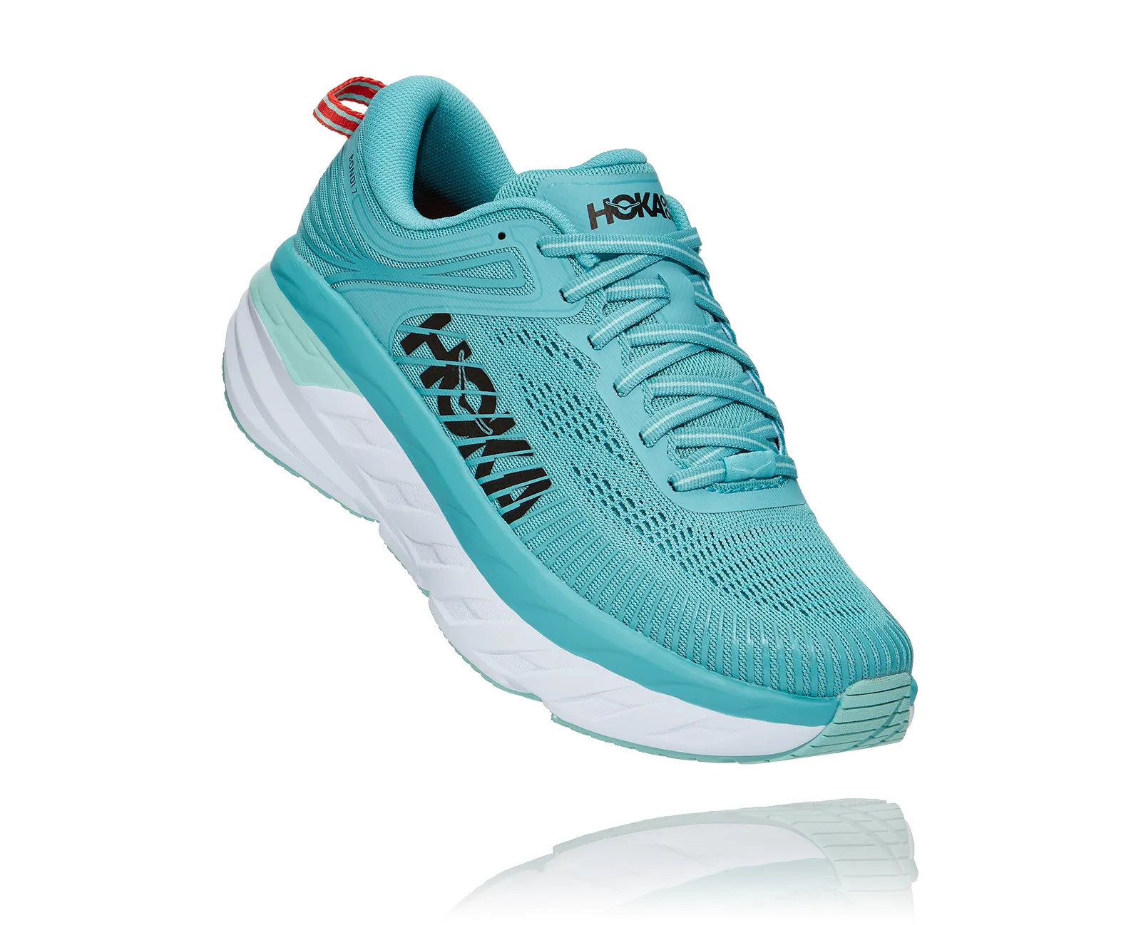 Hoka Womens Bondi 7 ***Wide Width***- Aquarelle/Eggshell Blue