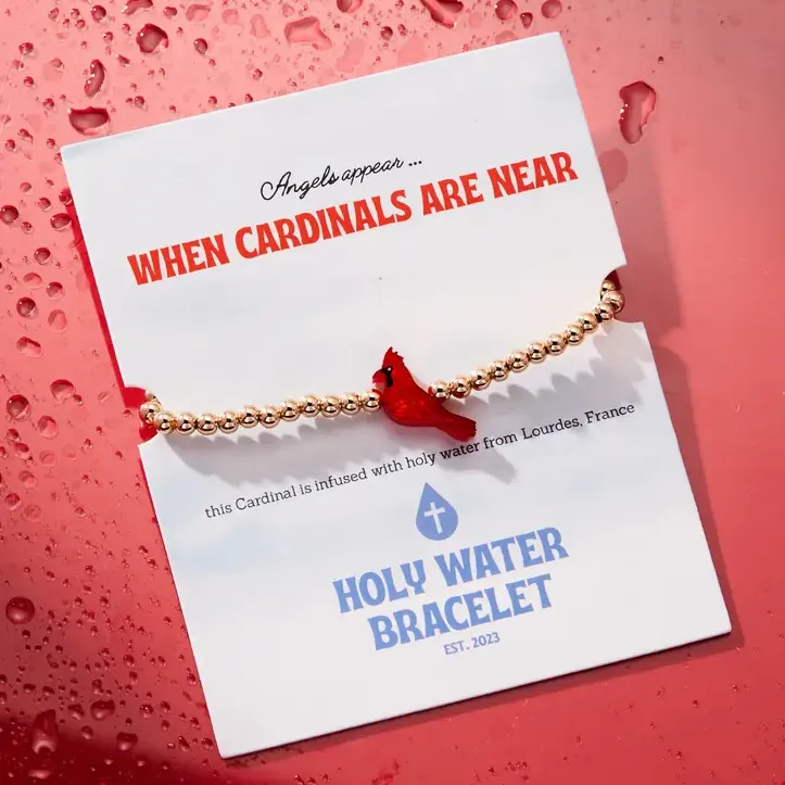 Holy Water Red Cardinal Bracelet