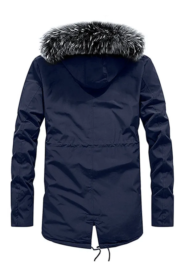 Hooded Windproof Overcoat