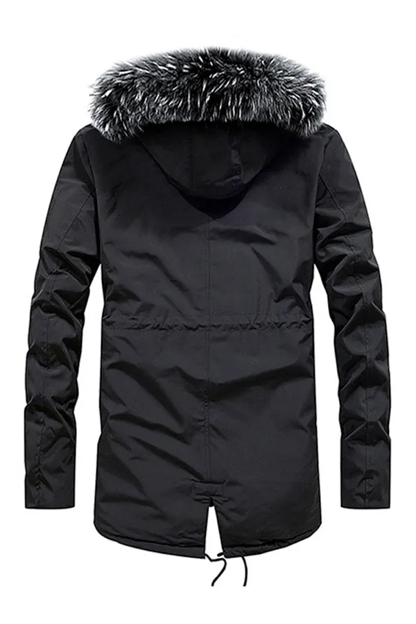 Hooded Windproof Overcoat