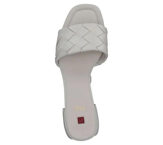 högl mules pour femmes avec brides au design tressé sandales en cuir véritable 3-10 1520 1200 blanc