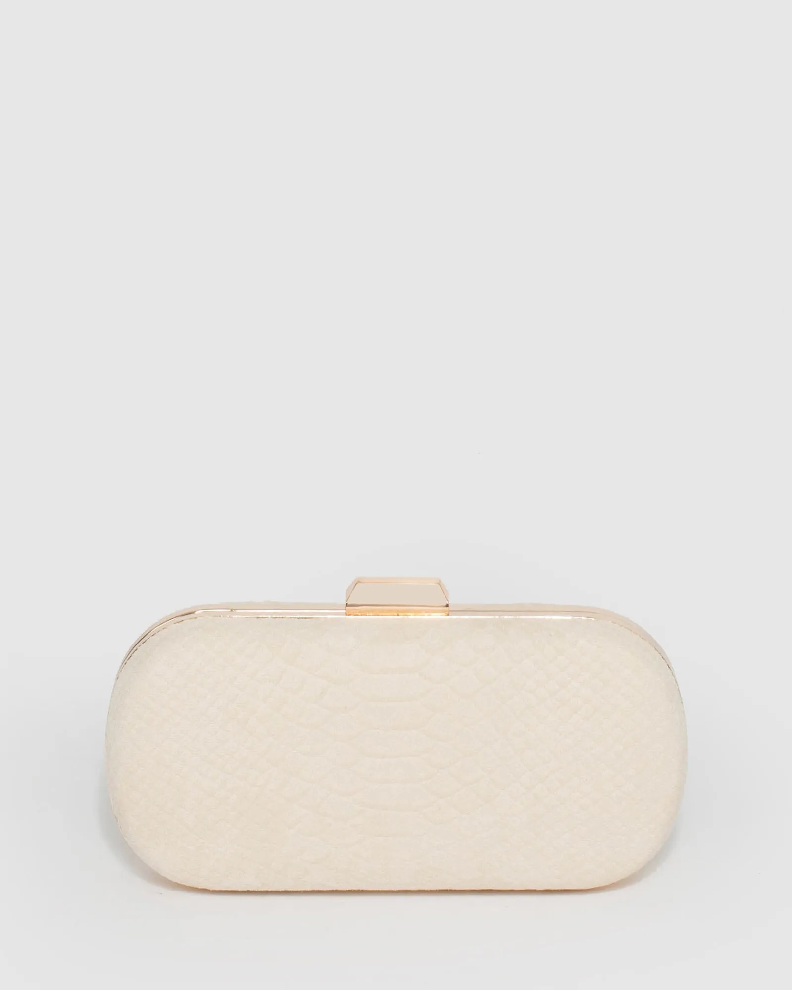 Ivory Alana Lattice Clutch Bag