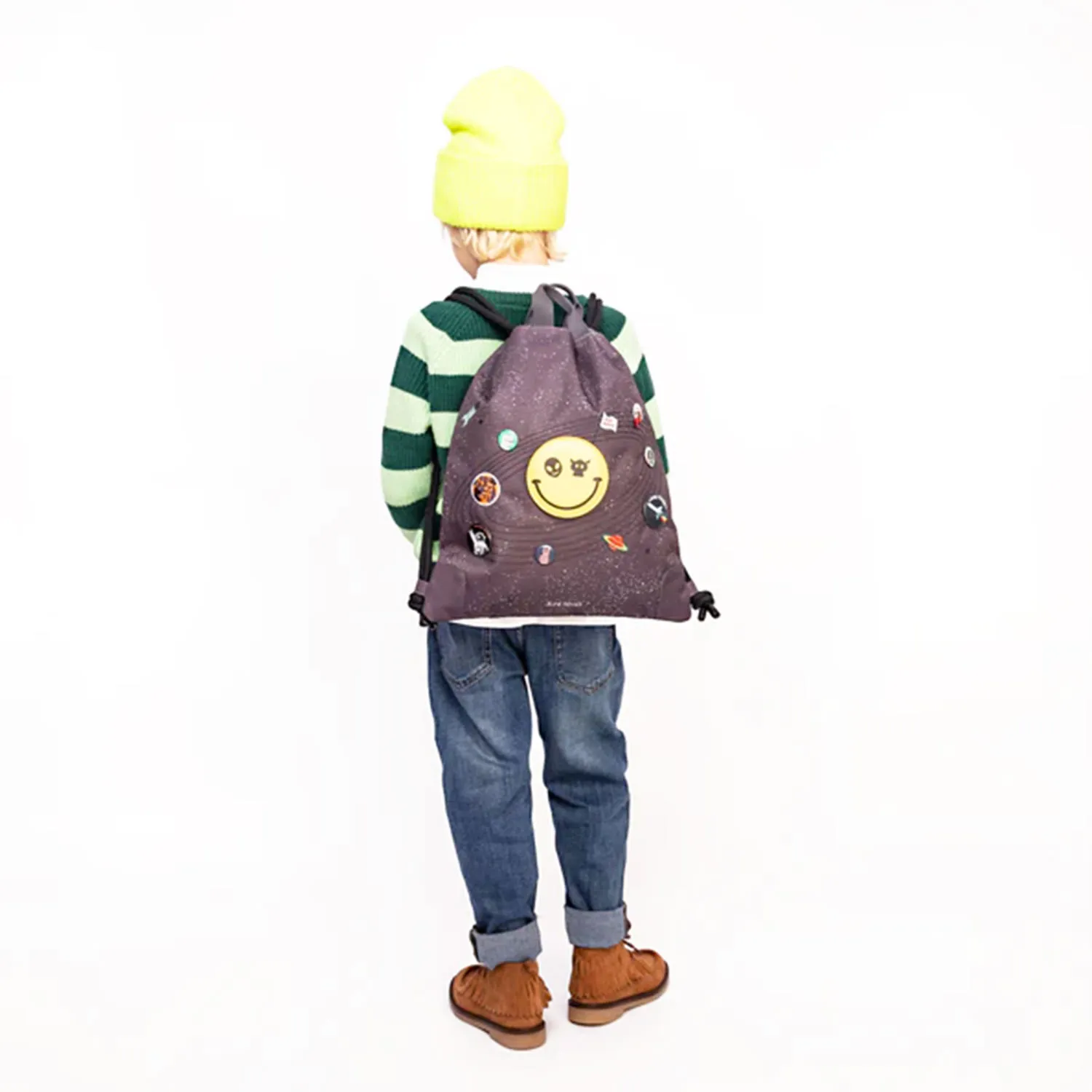Jeune Premier Space Invaders Grey City Bag Backpack