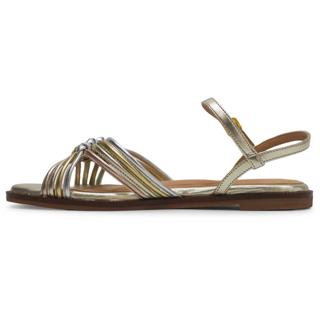 Jitney Knot Leather Women's Slingbacks Sandals