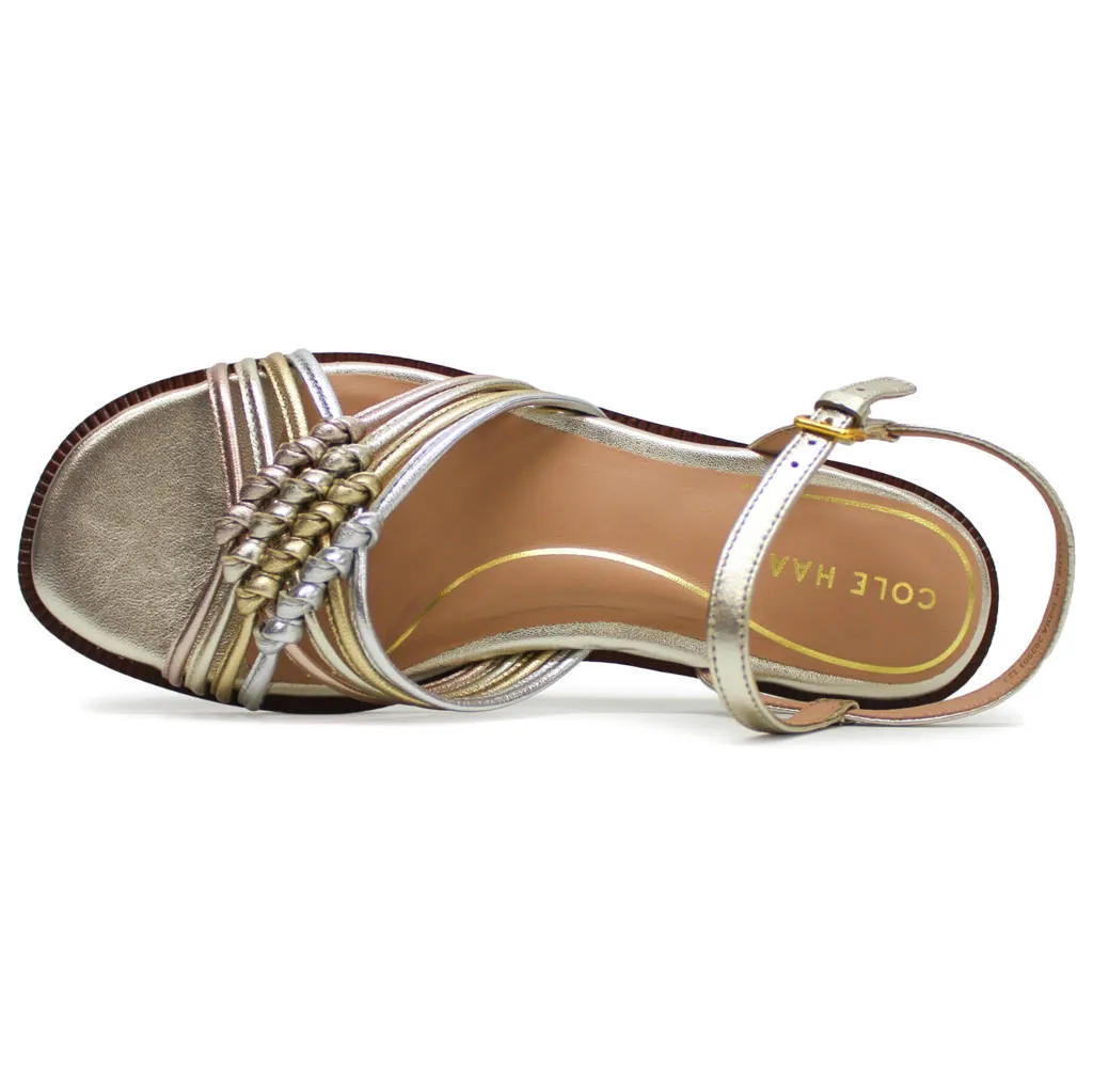 Jitney Knot Leather Women's Slingbacks Sandals