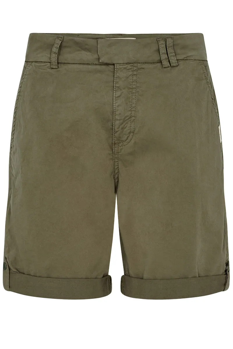 Jolanda Chino Shorts | Olive Night | Shorts fra Mos Mosh