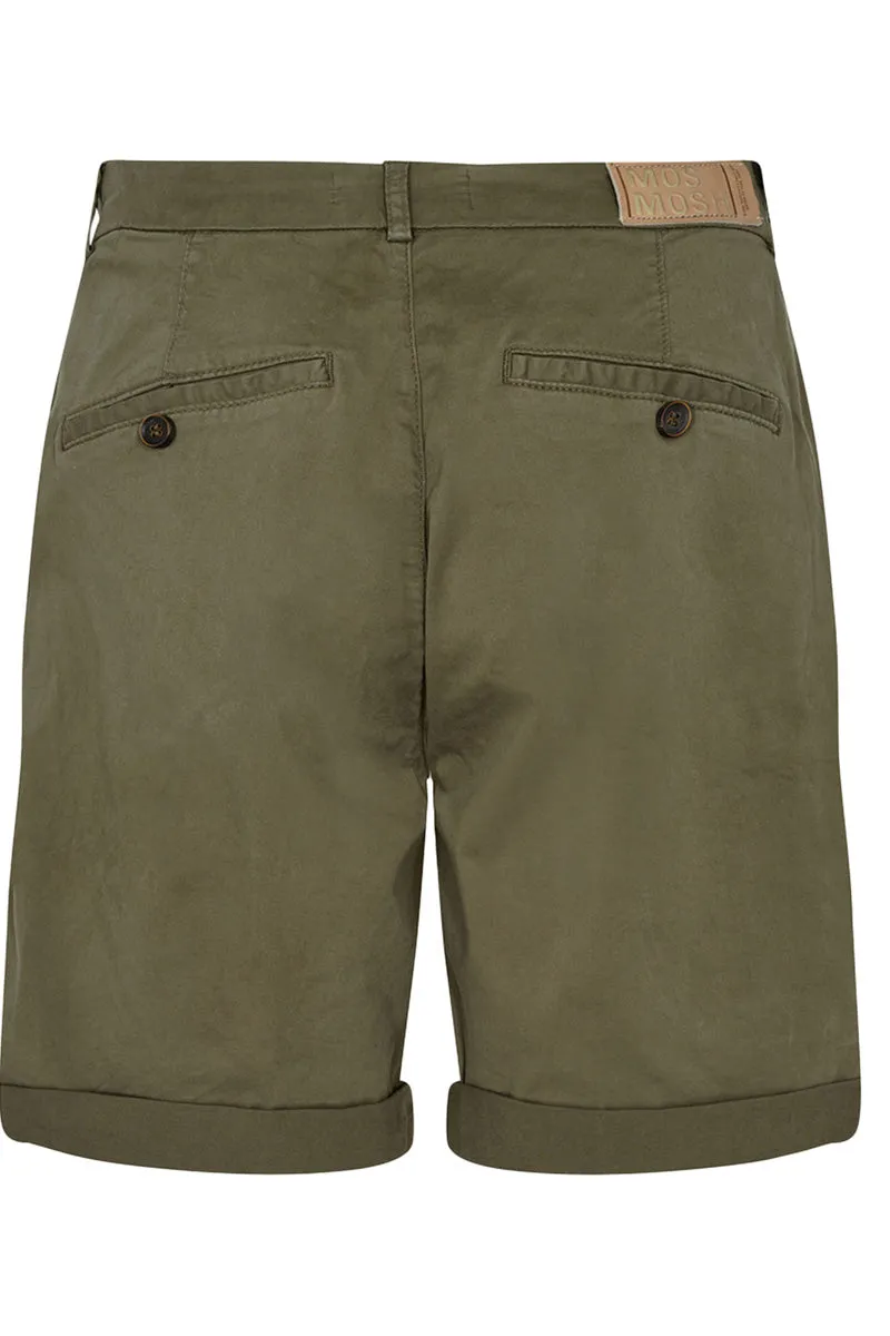 Jolanda Chino Shorts | Olive Night | Shorts fra Mos Mosh