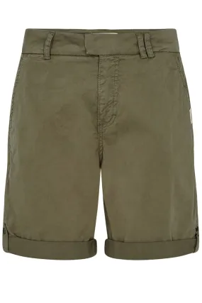 Jolanda Chino Shorts | Olive Night | Shorts fra Mos Mosh