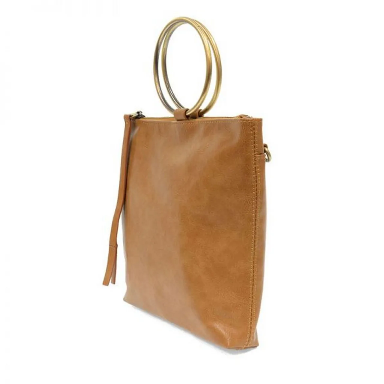 Joy Susan Amelia Ring Tote Bag - Camel / Gold