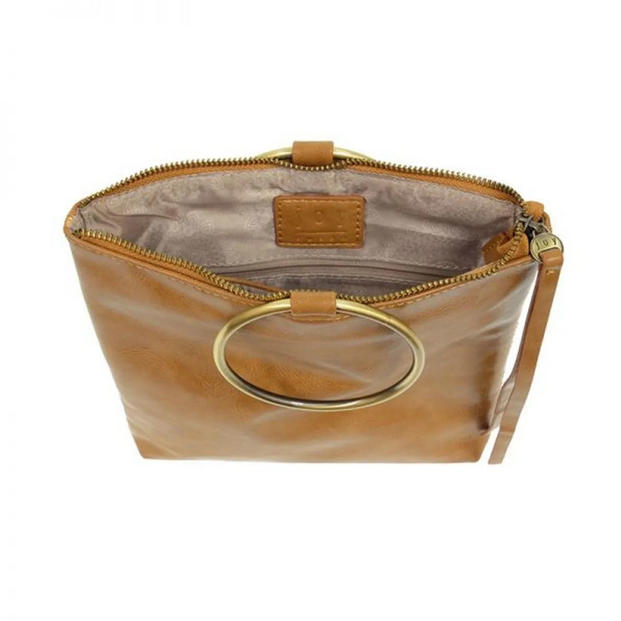 Joy Susan Amelia Ring Tote Bag - Camel / Gold