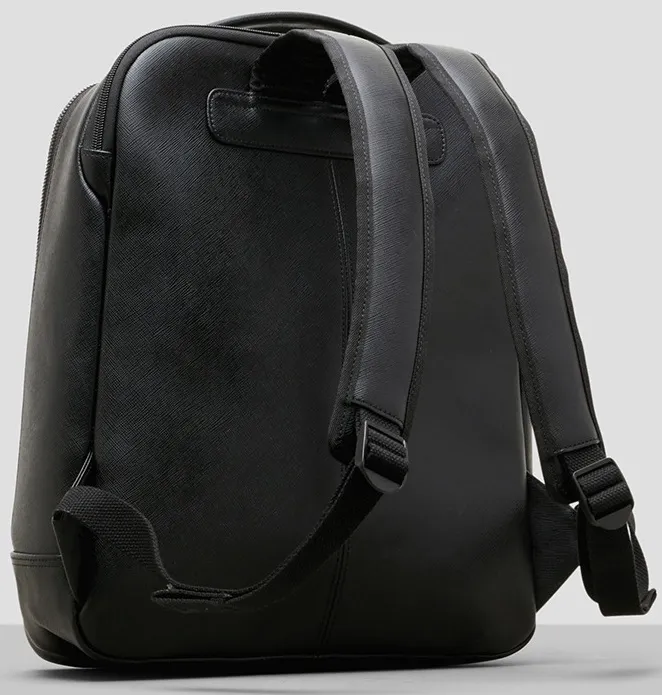 Kenneth Cole Saffiano Leather Double Compartment Backpack 
