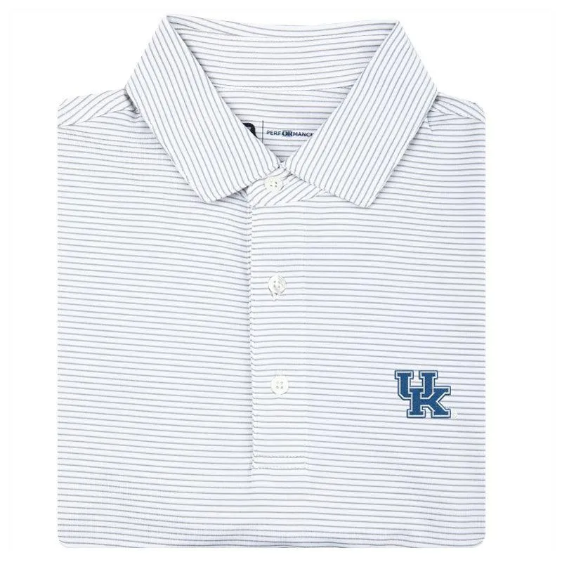 Kentucky Birdie Stripe Performance Polo