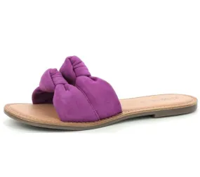 Kickers Divalto Mules en cuir véritable pour femmes avec sangle en forme de nœud 895080-50 14 Violet