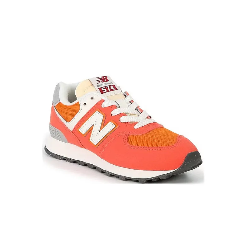 Kid's Grade School 574 Gulf Red/White