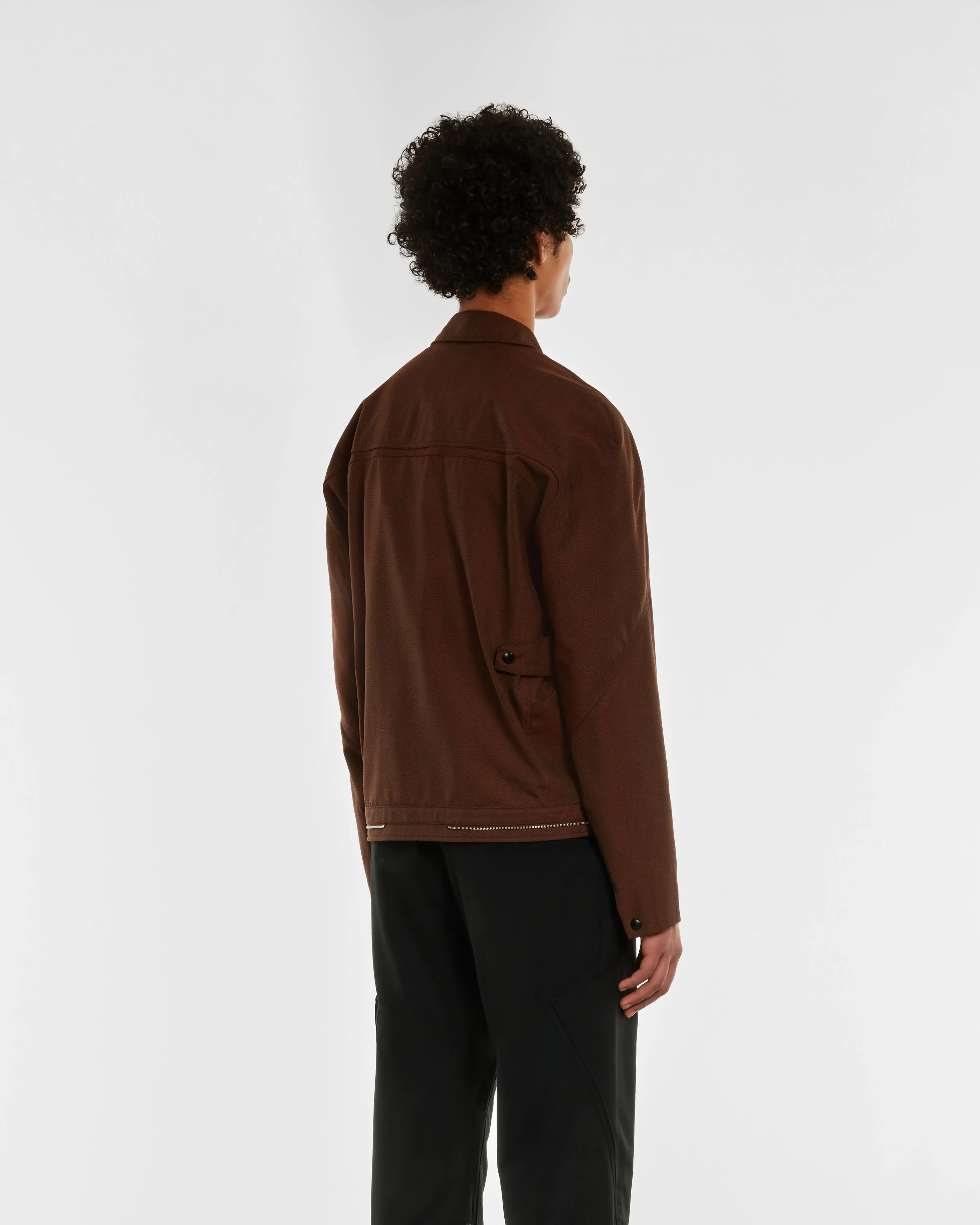 Kiko Kostadinov Men's Tonino Utility Jacket  Brown Sparrow