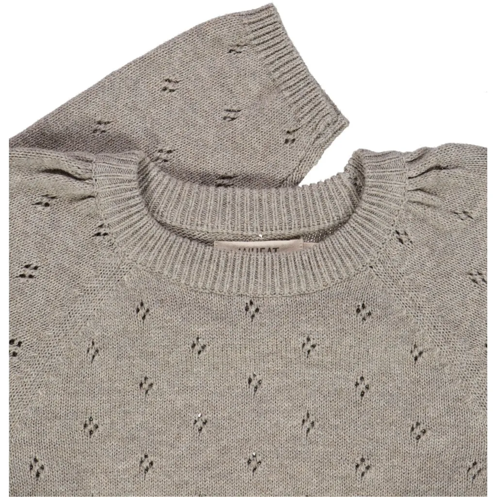 Knit Pullover Mira - warm grey melange