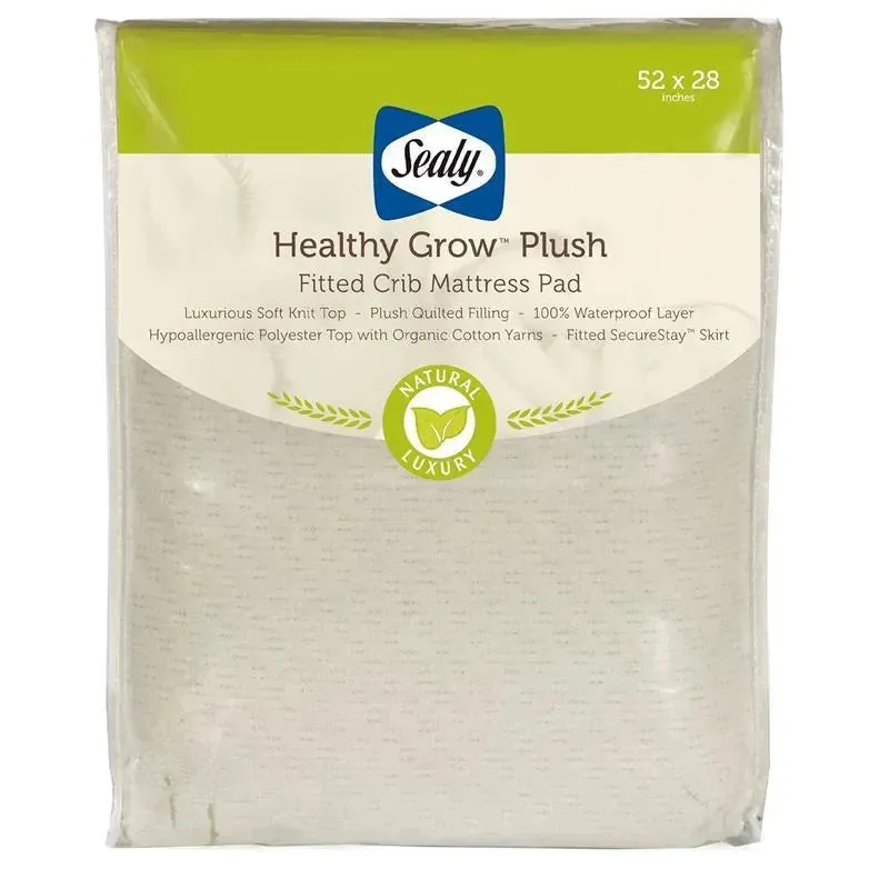 Kolcraft - Sealy Healthy Grow Plush Crib Mattress Protector Pad