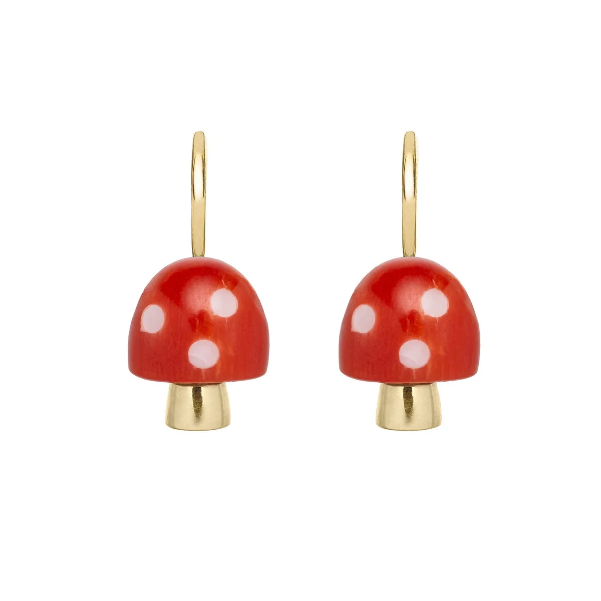 L'AMANITA RED + WHITE EARRINGS