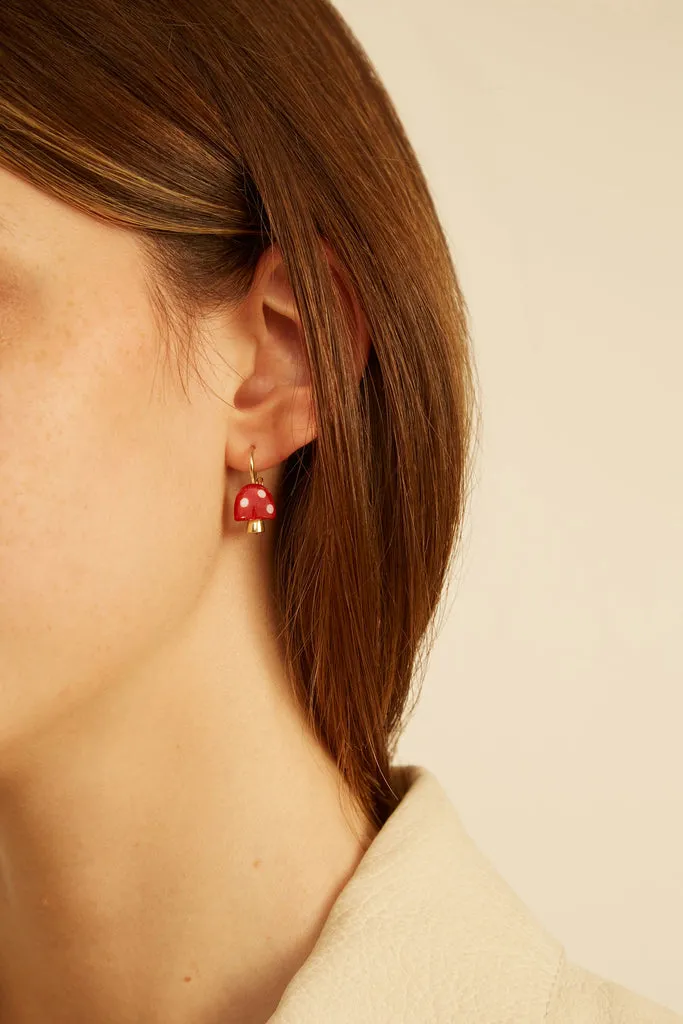 L'AMANITA RED + WHITE EARRINGS