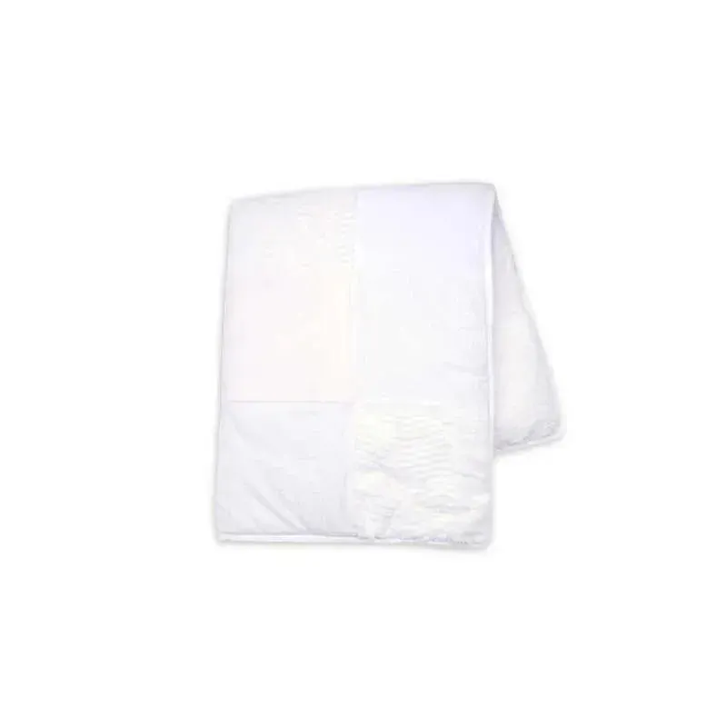 Lambs & Ivy White Patchwork Quilt