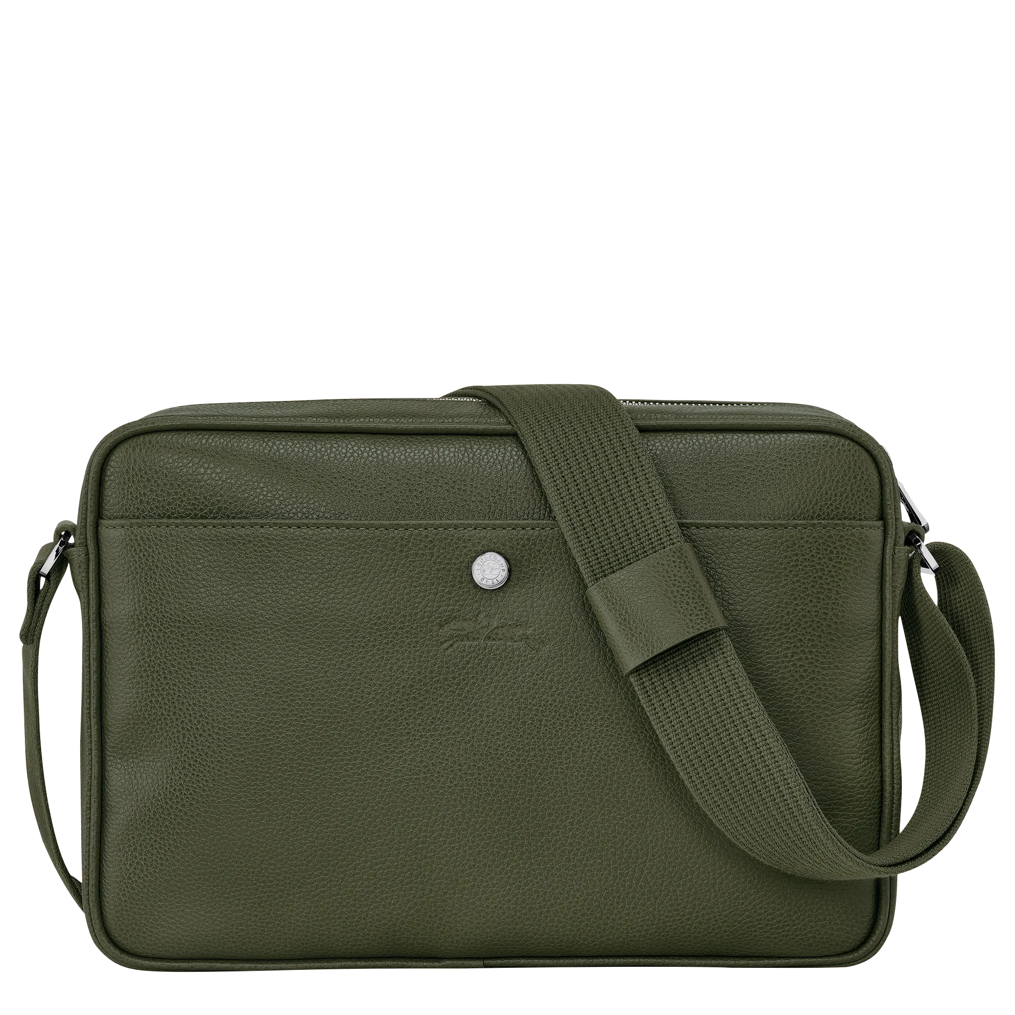 Le Foulonné M Camera bag Khaki - Leather