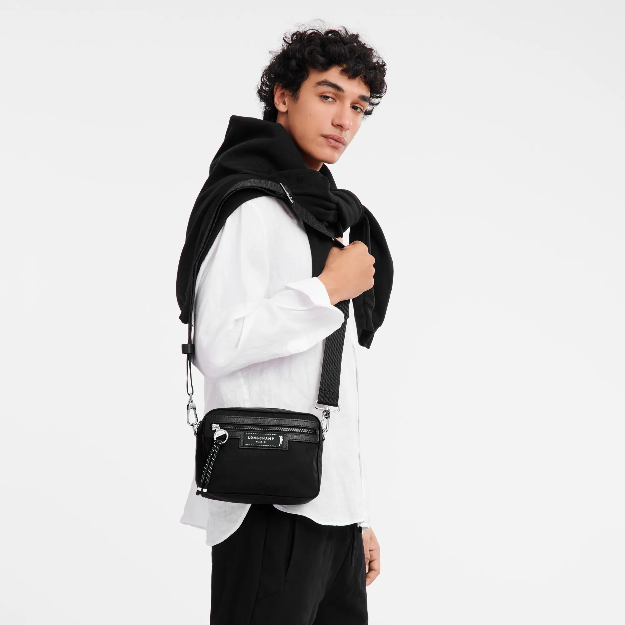 Le Pliage Energy S Camera bag Black - Recycled canvas