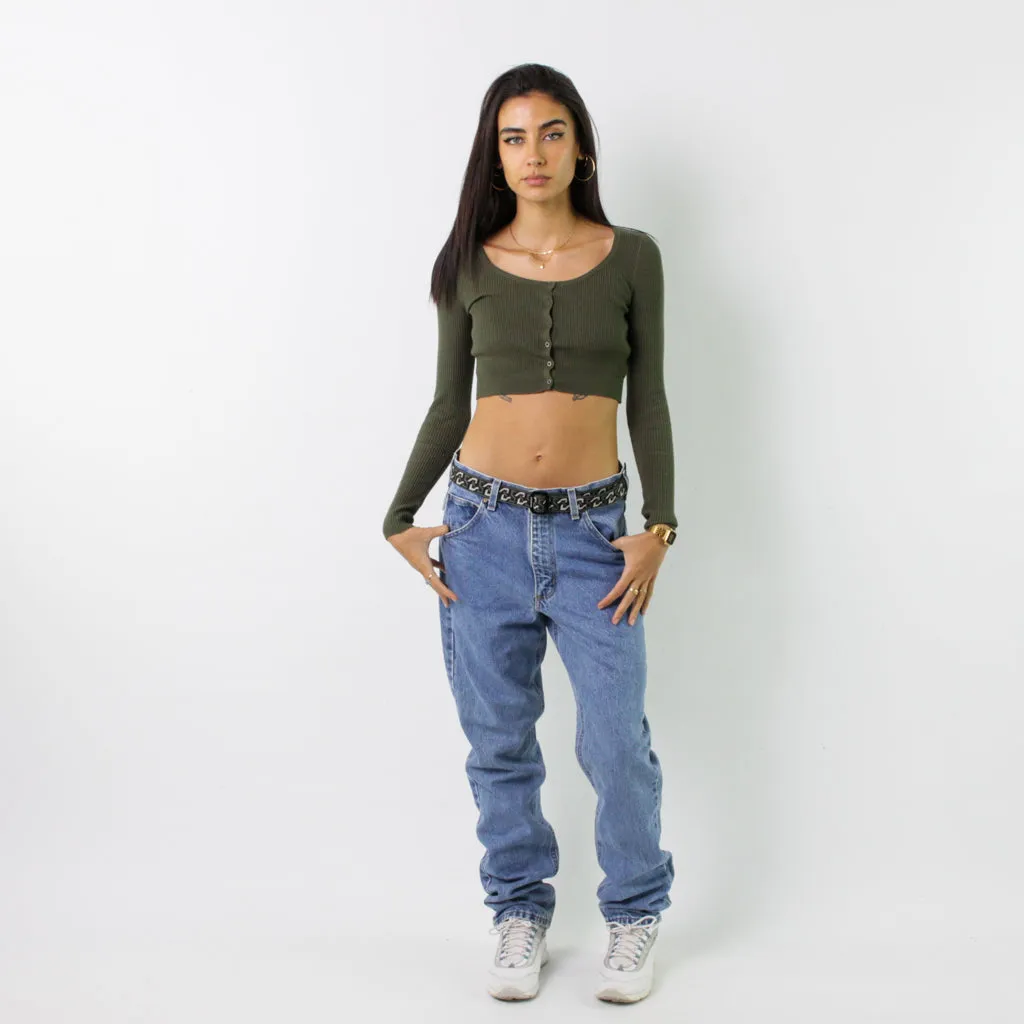 Light Blue Denim 90s Carhartt Cargo Skater Trousers Pants Jeans (31x34)