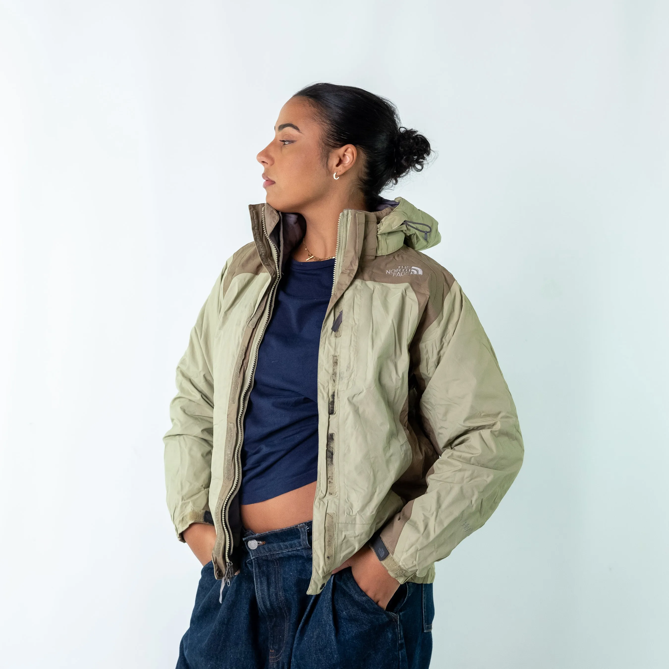 Light Green y2ks The North Face Rain Jacket (S)