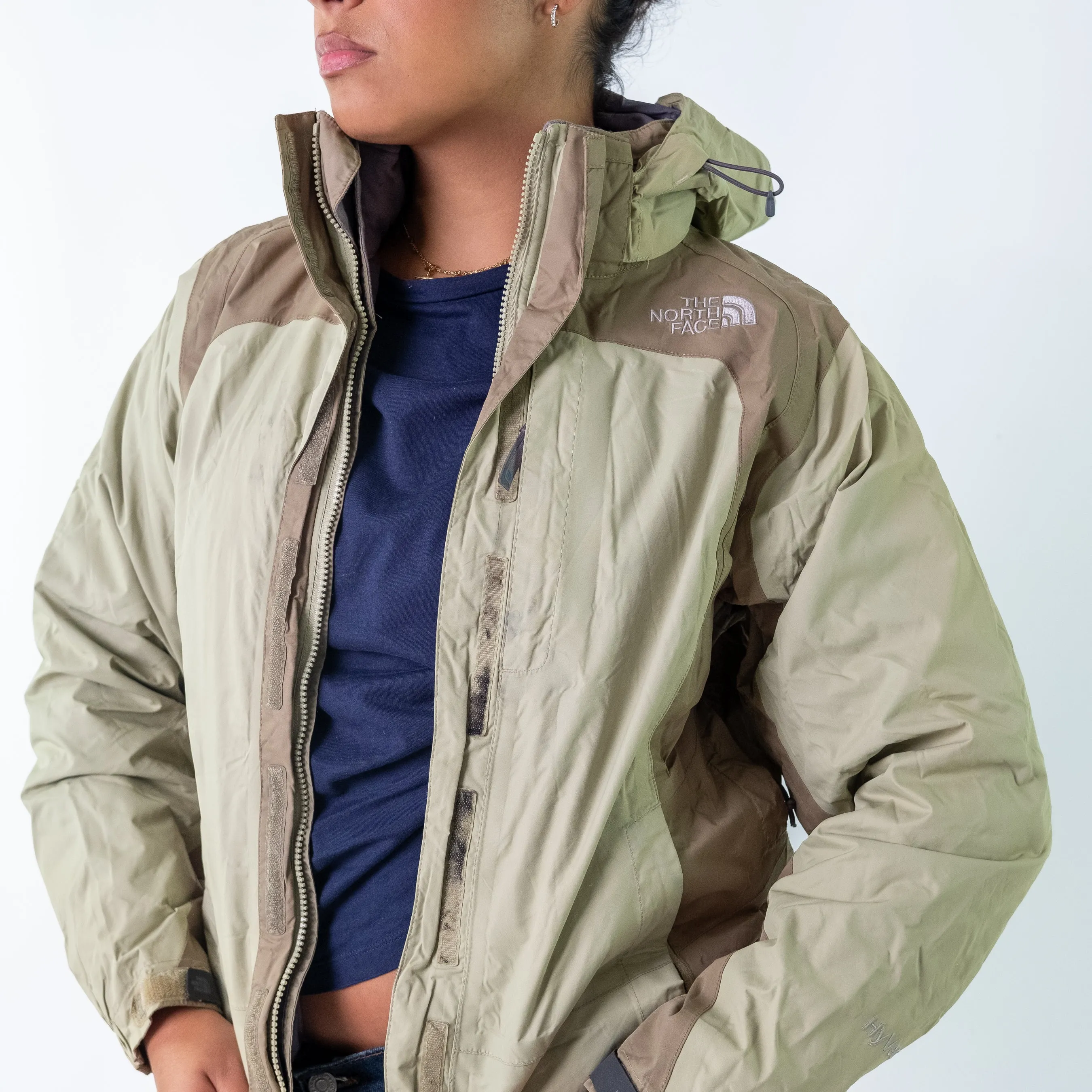 Light Green y2ks The North Face Rain Jacket (S)