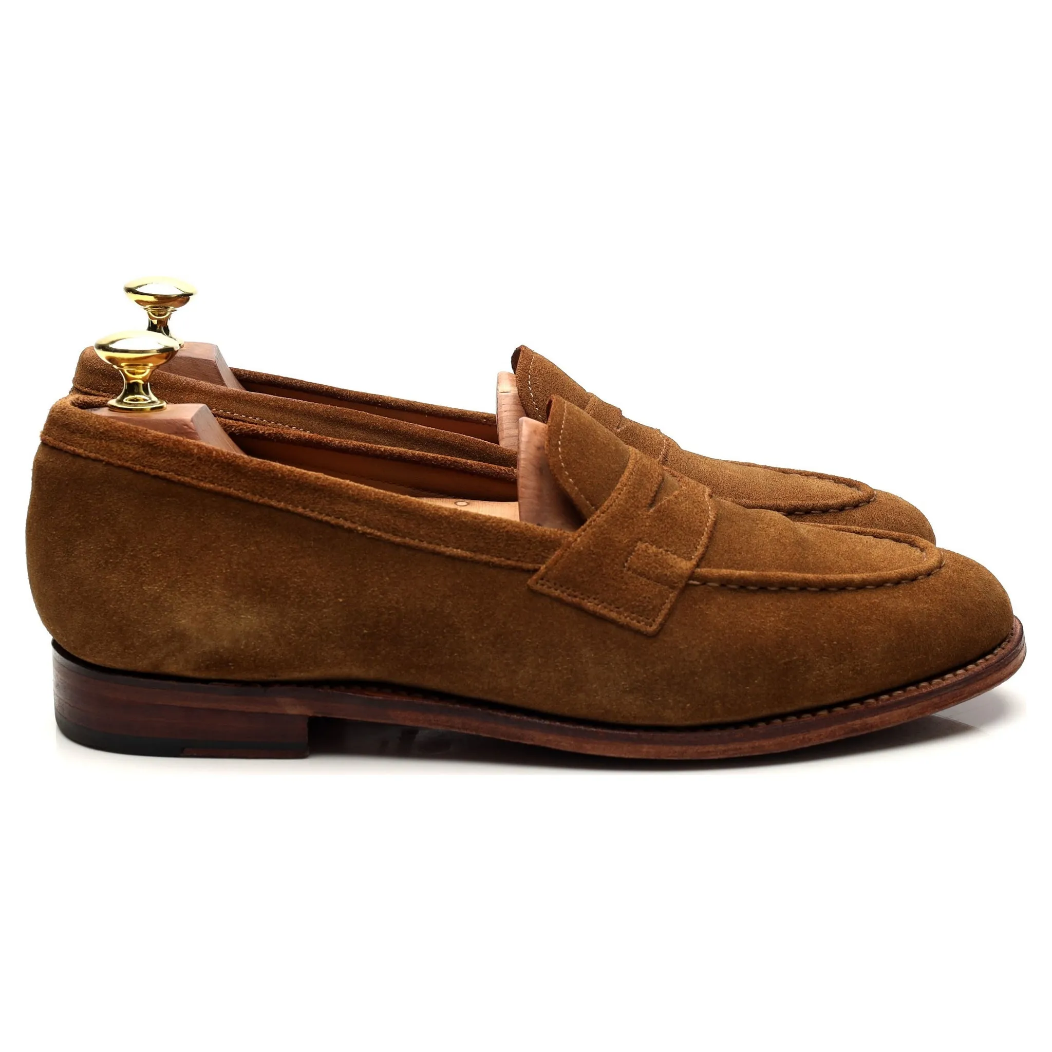 'Lloyd' Snuff Brown Suede Loafers UK 7 E