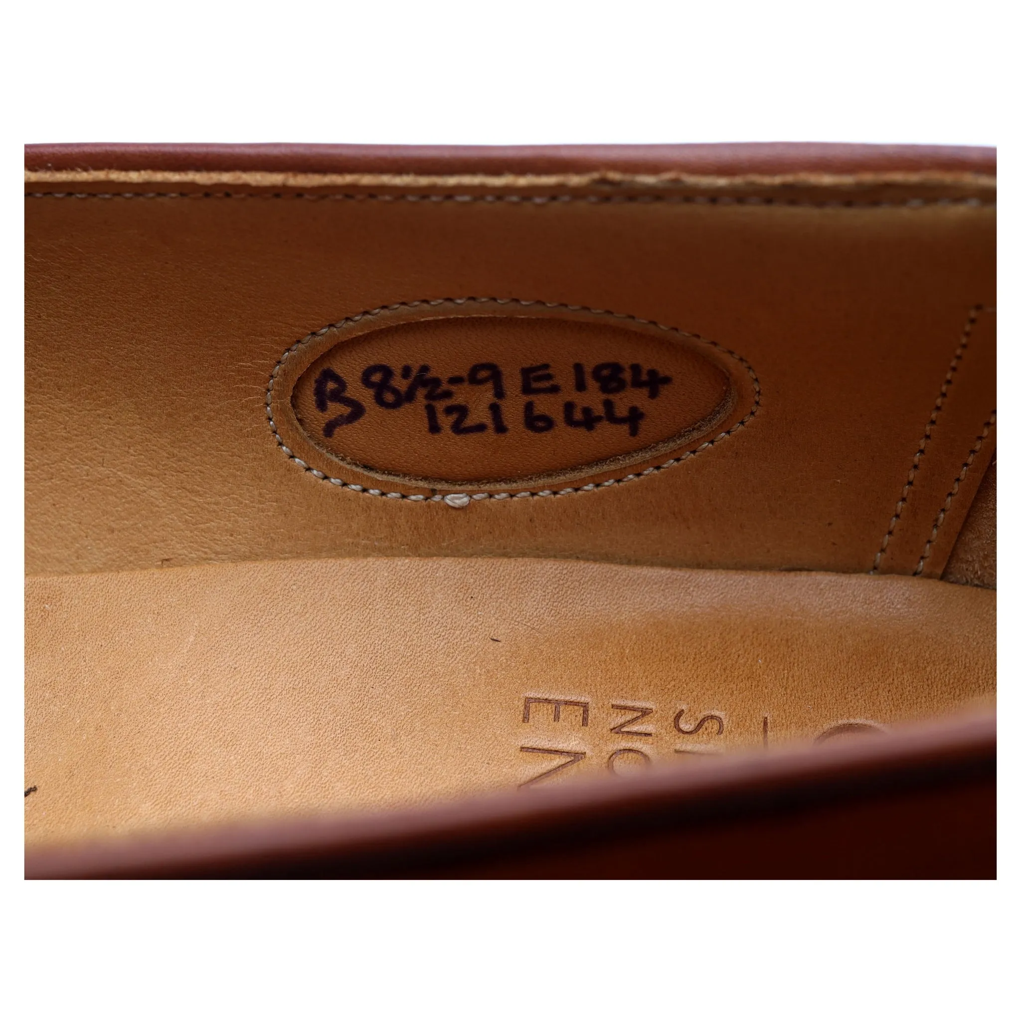 'Longacre' Tan Brown Leather Loafers UK 8.5 E