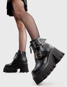 Look Out Chunky Platfrom Ankle Boots