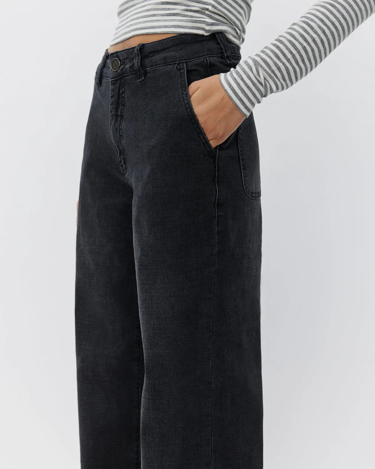 LUCCASW JEANS - Washed black