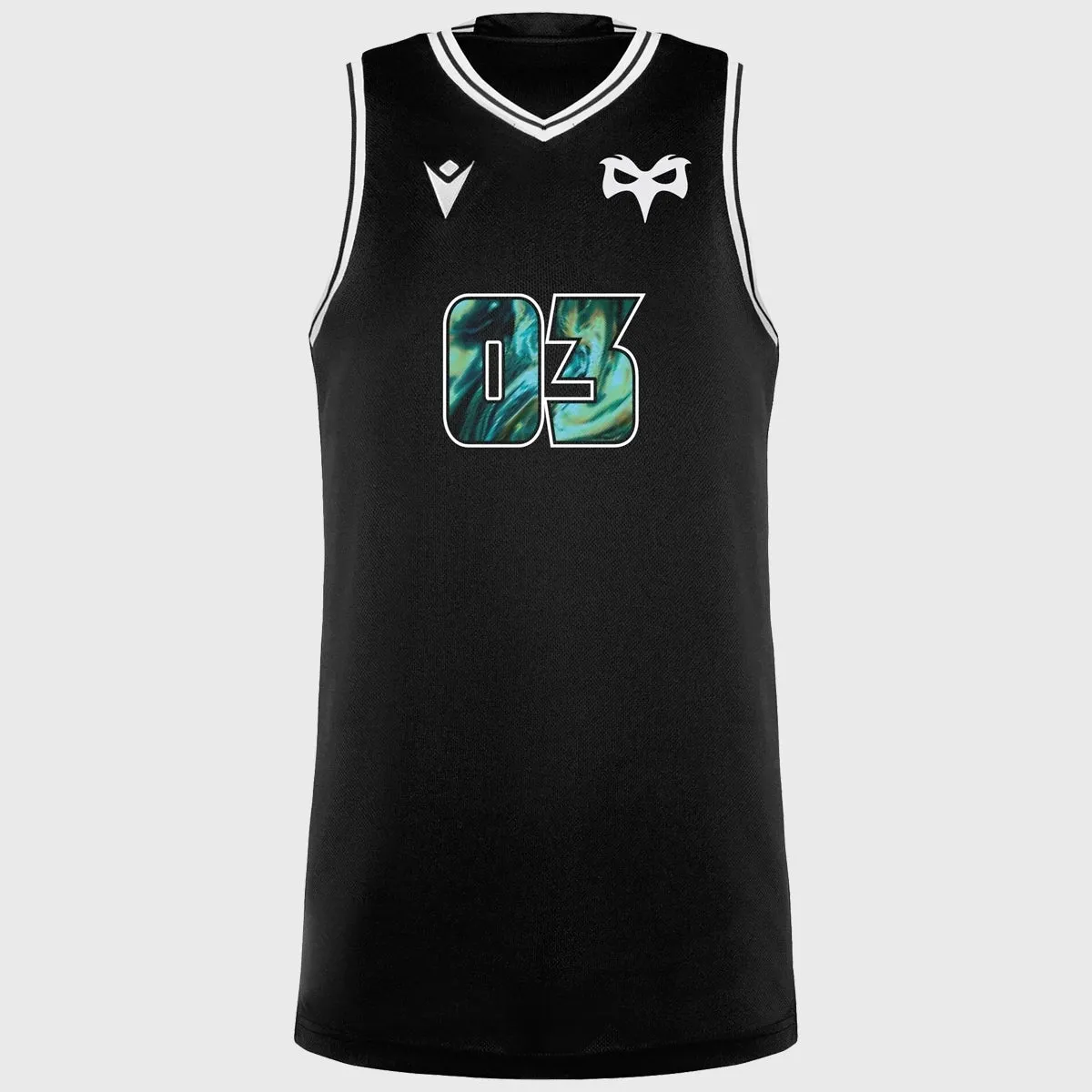 Macron Ospreys Training Basketball Singlet Black